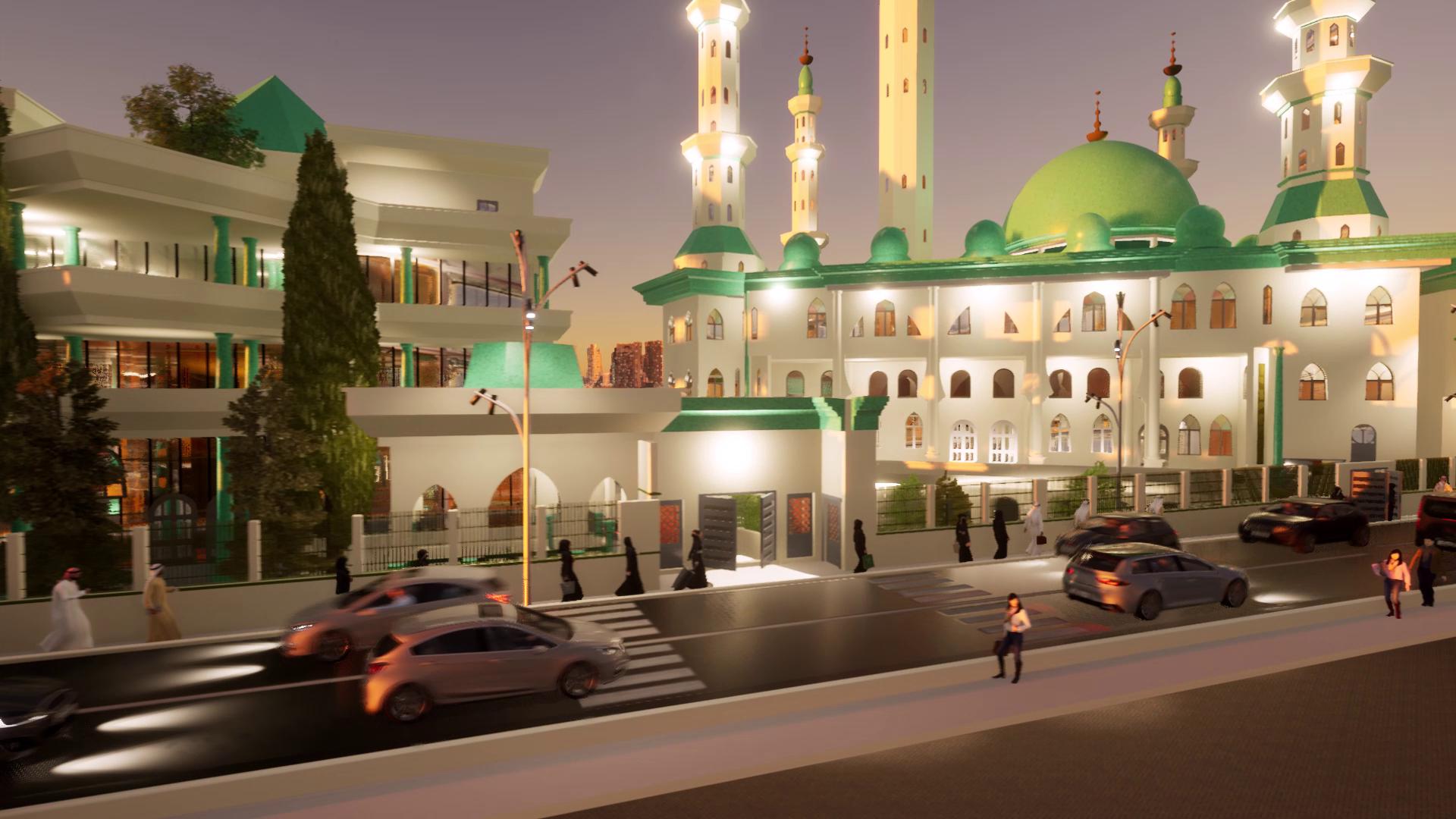 Vue générale de la mosquée